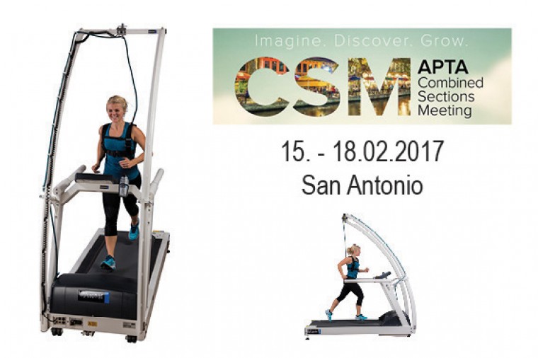 h/p/cosmos at the APTA / CSM - rehabilitation treadmill