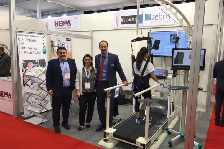 h/p/cosmos at Arab Health 2017: rehabilitation treadmill