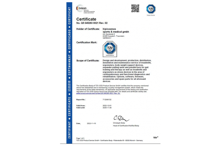 MDR certificate