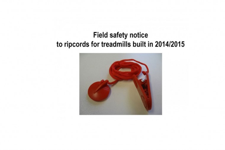 Field safety notice to ripcords