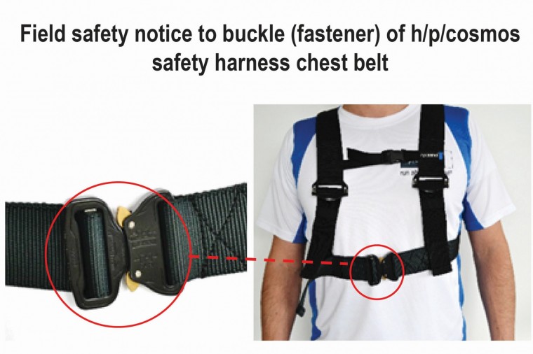 safety notice safety harness chest belt