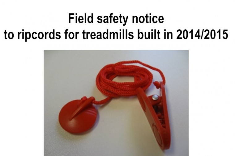 Field safety notice to ripcords