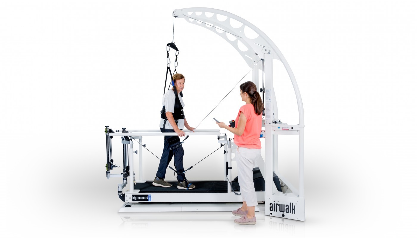 h/p/cosmos treadmill locomotion for gait therapy, gait training & locomotion therapy