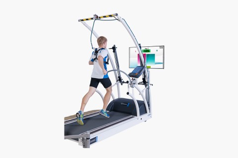 h/p/cosmos treadmill quasar with integrated Optogait measurement system