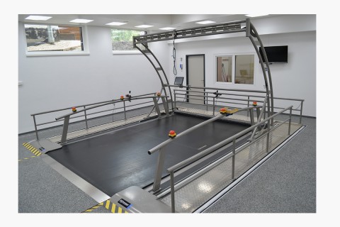 h/p/cosmos oversize treadmill saturn for cross country skiing, skating, peformance diagnostics & motion analysis