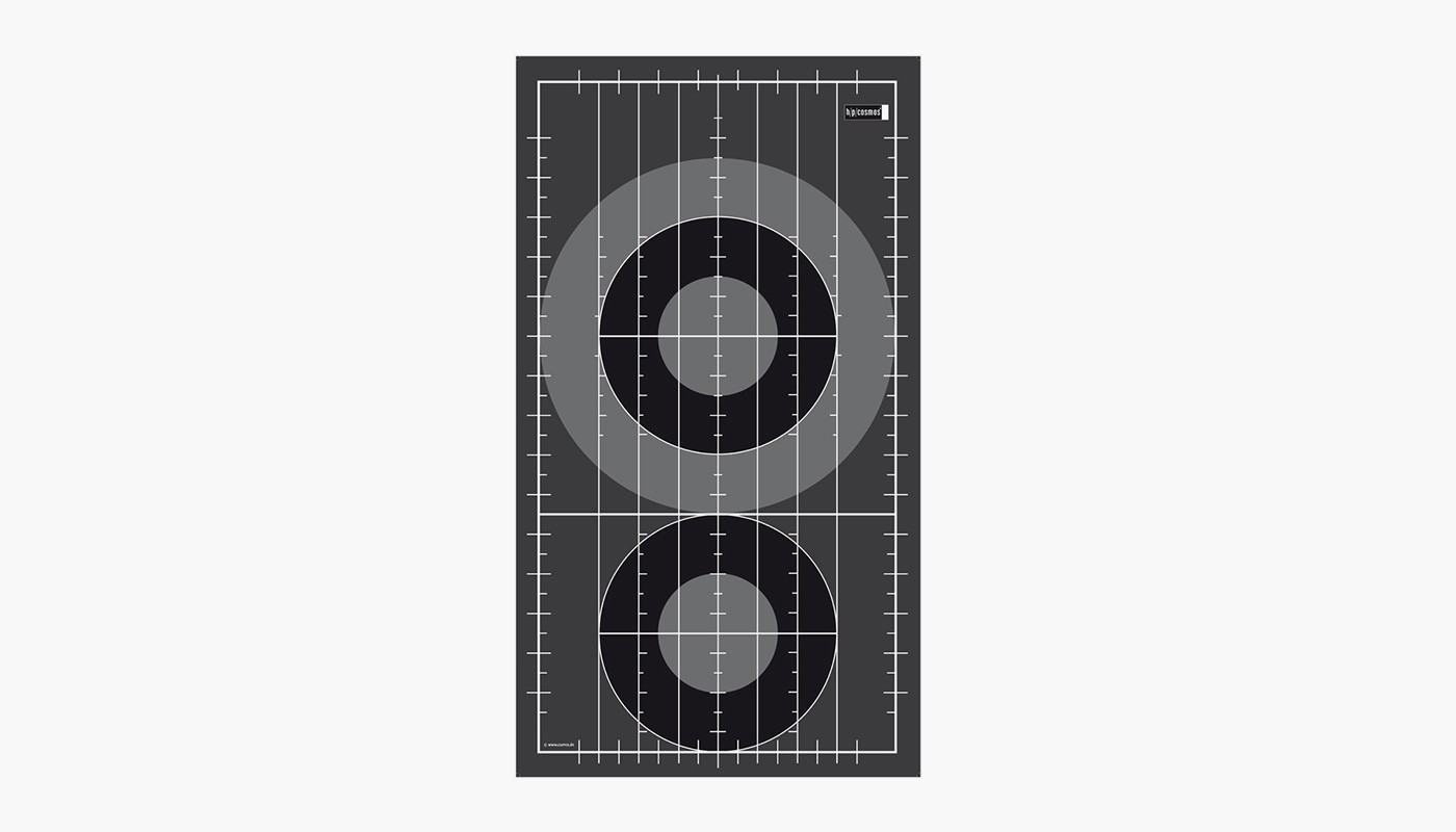 h/p/cosmos Kalibrierungstafel frontal