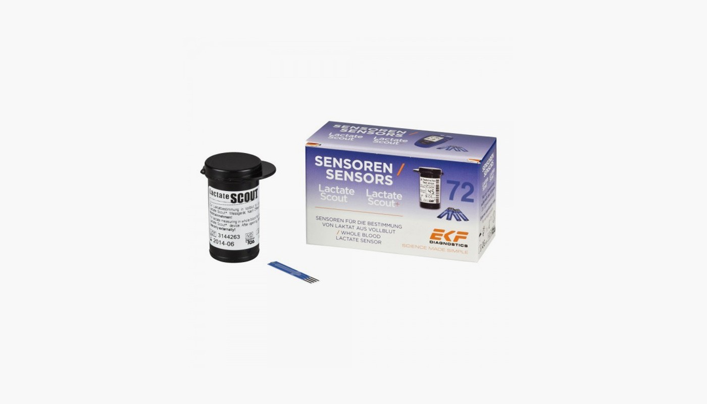 Laktatteststreifen sirius® 72 für LactateScout