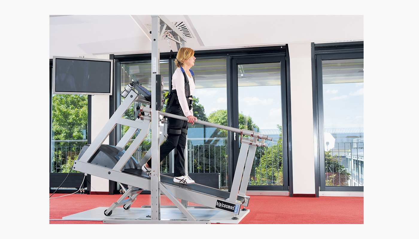 Treadmill therapy with weight relief