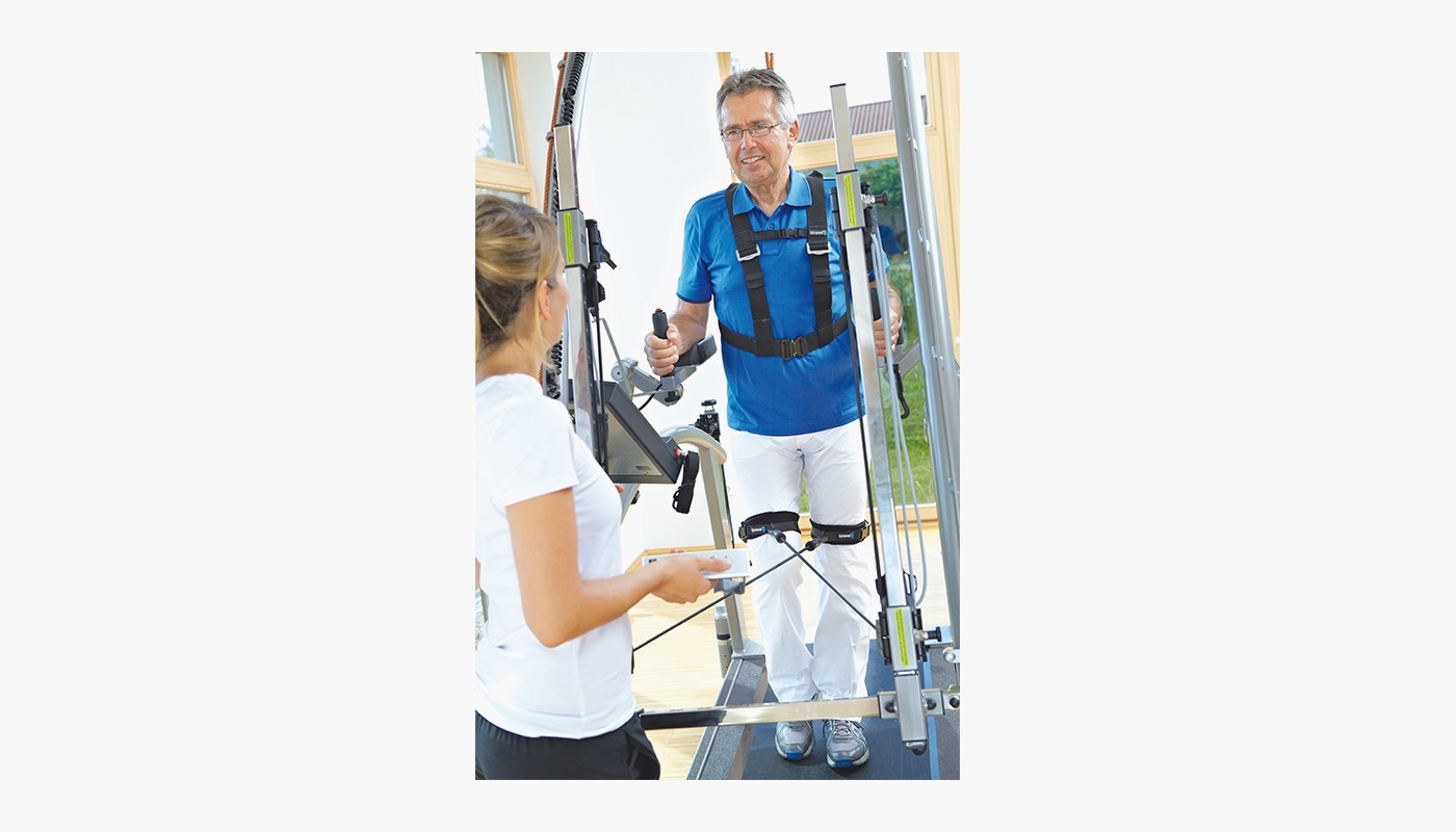 treadmill for gait training - h/p/cosmos mercury med with robowalk expander