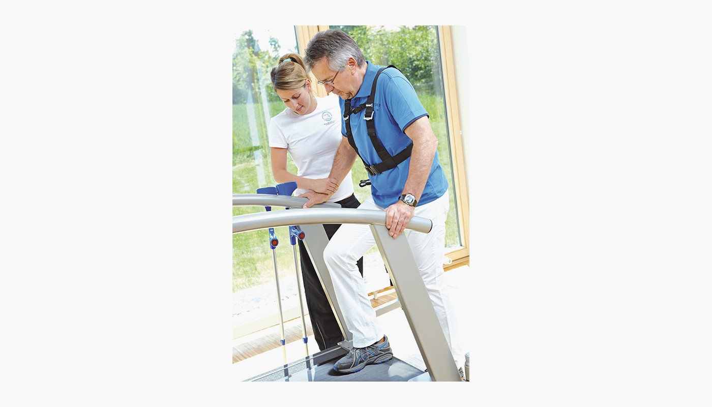 treadmill for gait training - h/p/cosmos mercury med with robowalk expander