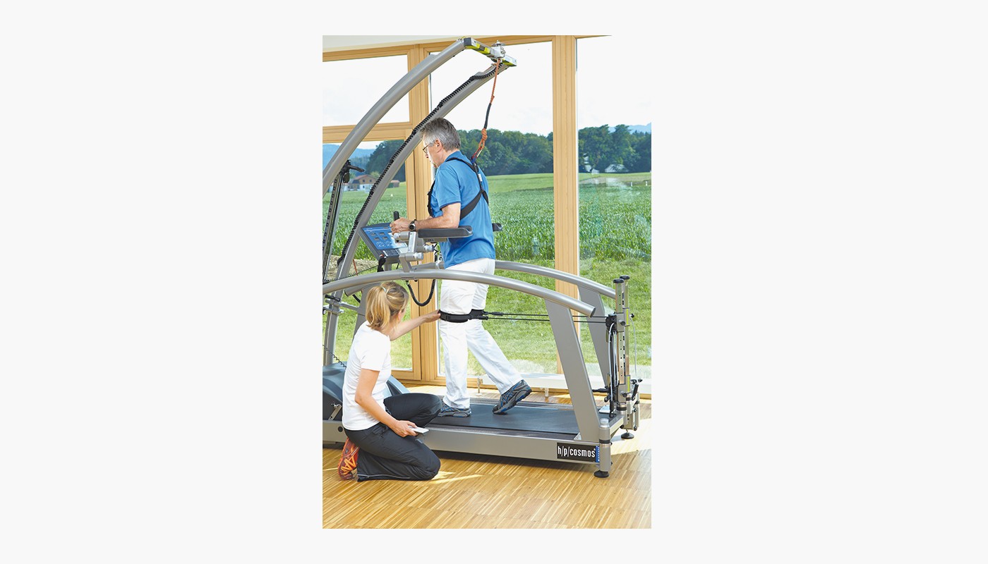 treadmill for gait training - h/p/cosmos mercury med with robowalk expander