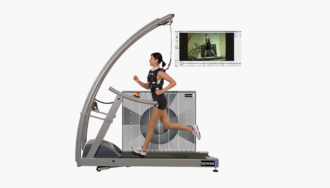 h/p/cosmos treadmill for motion analysis, gait analysis