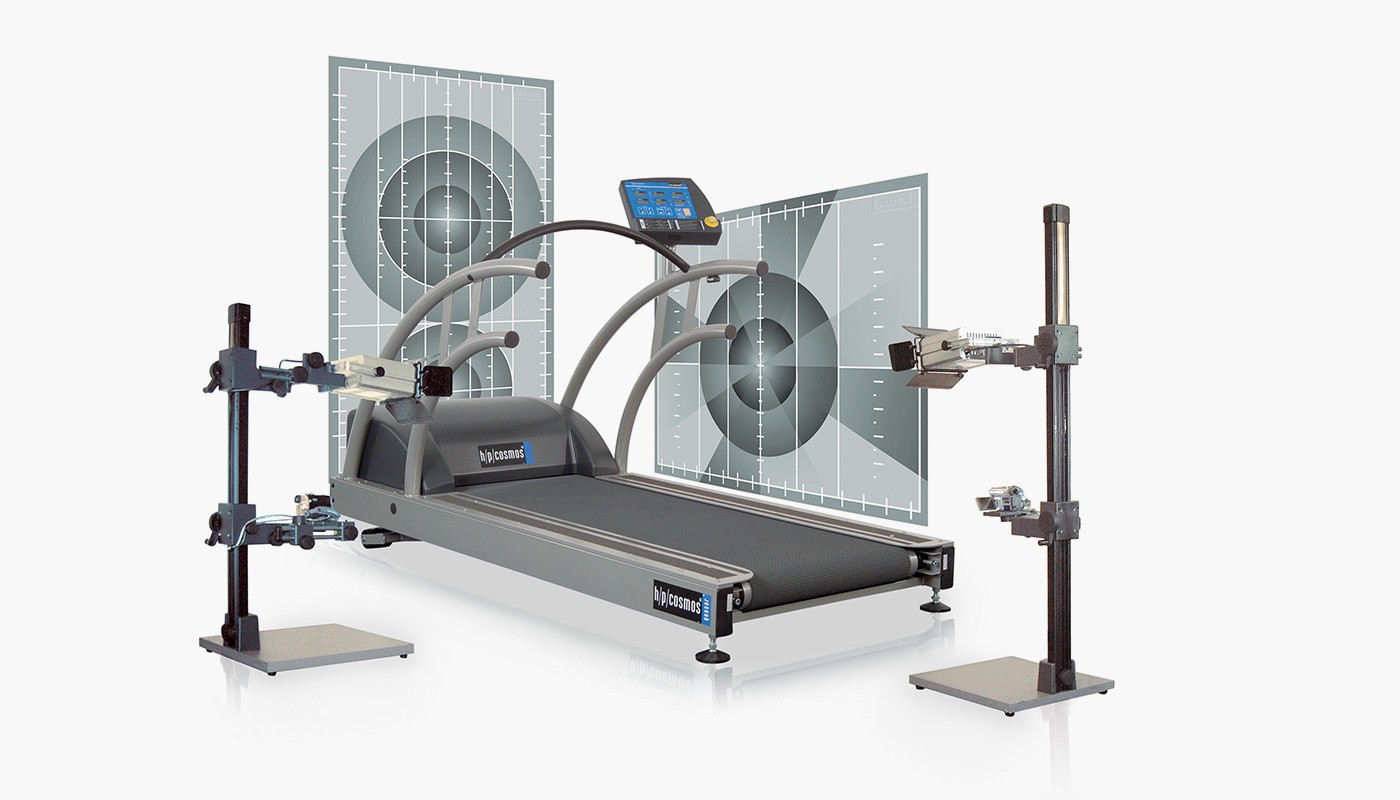 h/p/cosmos treadmill quasar for motion analysis, gait analysis, biomechanical analysis