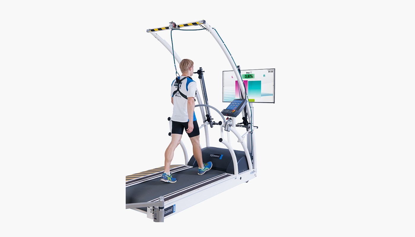 h/p/cosmos treadmill quasar with integrated Optogait measurement system