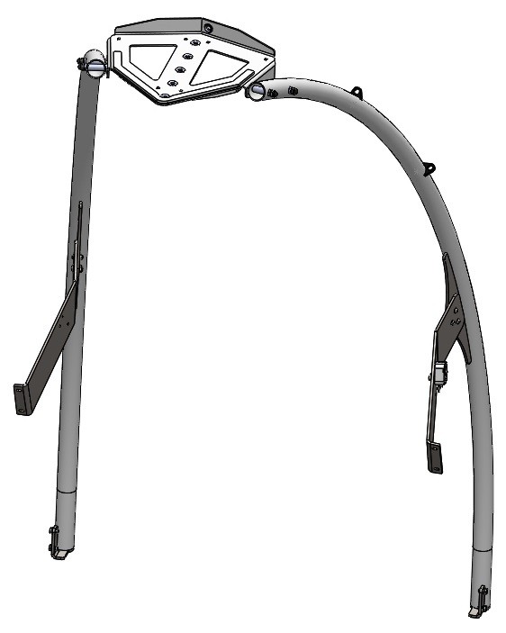 Safety arch 100 with harness & chest belt / stop function