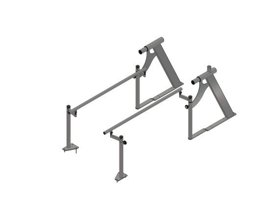 Handlauf verstellbar in Breite & Höhe 170/65 D= 40 mm