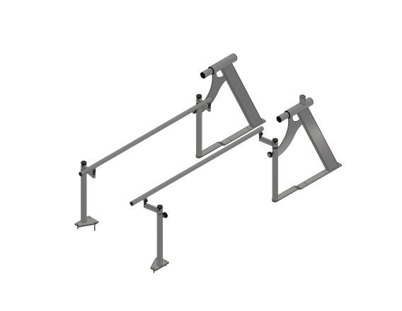 Handlauf verstellbar in Breite & Höhe 190/65 D= 40 mm