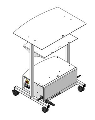 h/p/cosmos PC-rack of steel, without PC, without devices