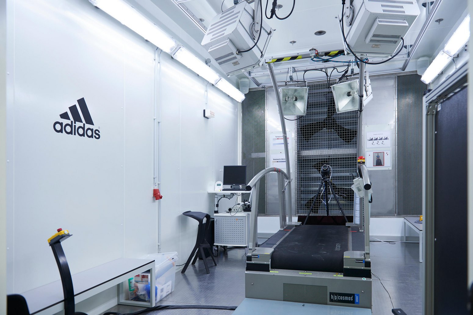 climate chamber treadmill at adidas lab