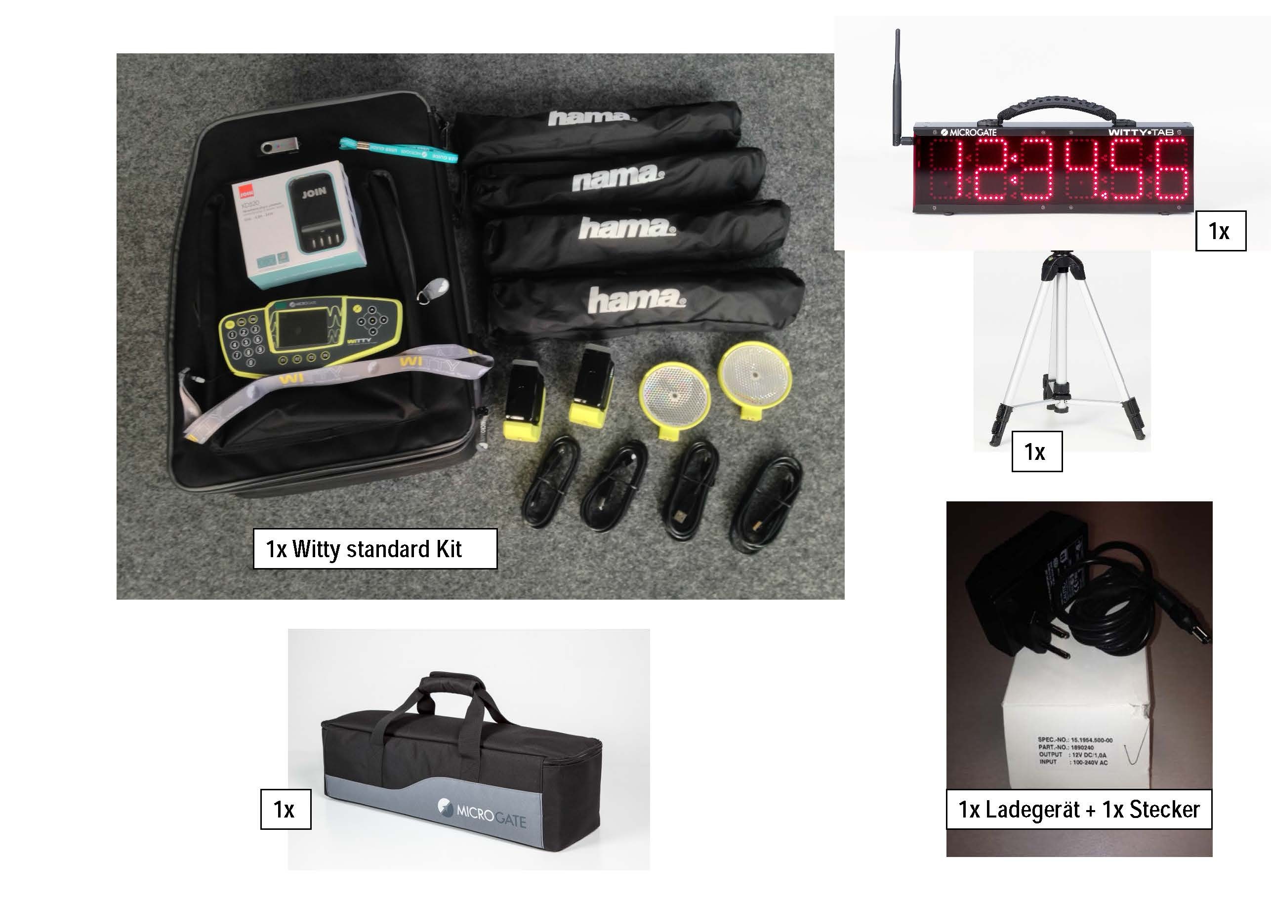 Witty Wireless Training Timer Kit mit Witty TAB